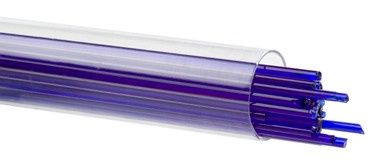 BULLSEYE GLASS 001114-0272-F-TUBE Deep Royal Blue Transparent, 2mm Stringer
