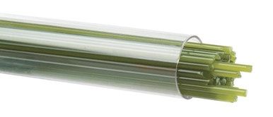 BULLSEYE GLASS 000212-0272-F-TUBE Olive Green Opal, 2mm Stringer