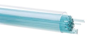 BULLSEYE GLASS 001408-0107-F-TUBE Light Aquamarine Blue Transparent, 1mm Stringer