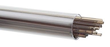 BULLSEYE GLASS 001409-0272-F-TUBE Light Bronze Transparent, 2mm Stringer