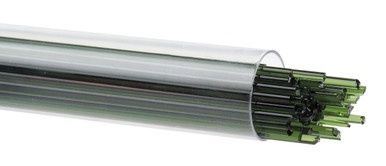 BULLSEYE GLASS 001141-0272-F-TUBE Olive Green Transparent, 2mm Stringer