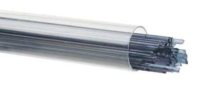 BULLSEYE GLASS 001406-0272-F-TUBE Steel Blue Transparent, 2mm Stringer