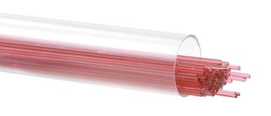 BULLSEYE GLASS 001305-0107-F-TUBE Sunset Coral Transparent, 1mm Stringer