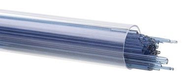 BULLSEYE GLASS 001406-0107-F-TUBE Steel Blue Transparent, 1mm Stringer