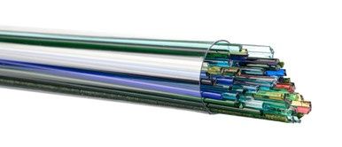 BULLSEYE GLASS 008417-0272-F-TUBE Mixed transparent colors, 2mm Stringer