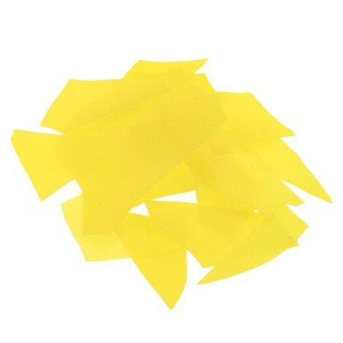 BULLSEYE GLASS 000120-0004-F-OZ04 Canary Yellow Opal, Confetti, 4 oz jar