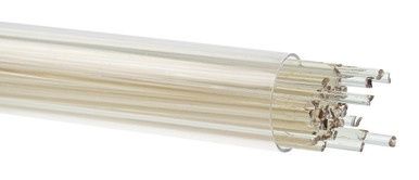 BULLSEYE GLASS 001859-0272-F-TUBE Rhubarb Pink/Green Shift Tint, 2mm Stringer