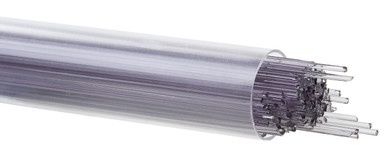 BULLSEYE GLASS 001429-0107-F-TUBE Light Silver Gray Transparent, 1mm Stringer