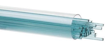 BULLSEYE GLASS 001408-0272-F-TUBE Light Aquamarine Blue Transparent, 2mm Stringer
