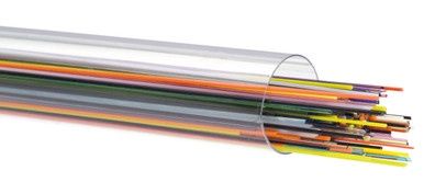 BULLSEYE GLASS 008418-0507-F-TUBE Mixed colors, 0.5mm Stringer
