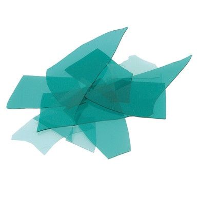 BULLSEYE GLASS 001108-0004-F-OZ04 AQUAMARINE BLUE CONFETTI