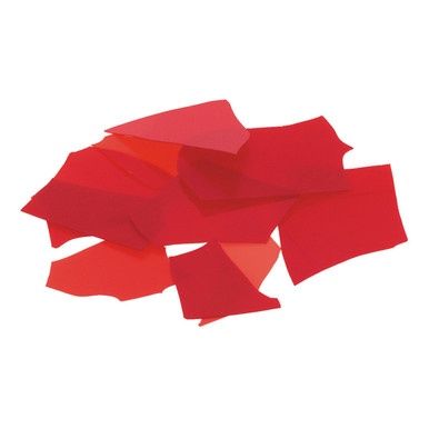BULLSEYE GLASS 000124-0004-F-OZ04 Red Opal, Confetti, 4 oz jar