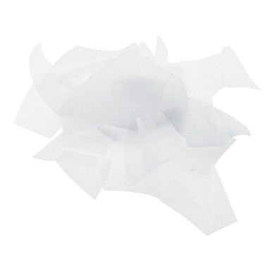 BULLSEYE GLASS 000113-0004-F-OZ04 White Opal, Confetti, 4 oz jar
