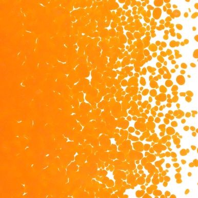 Bullseye Glass Tangerine Orange Opal Medium Frit