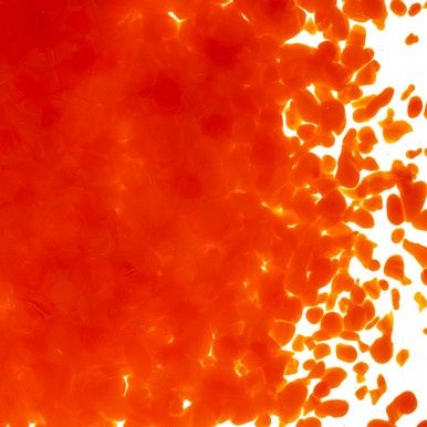 Bullseye Glass Orange Opal Medium Frit