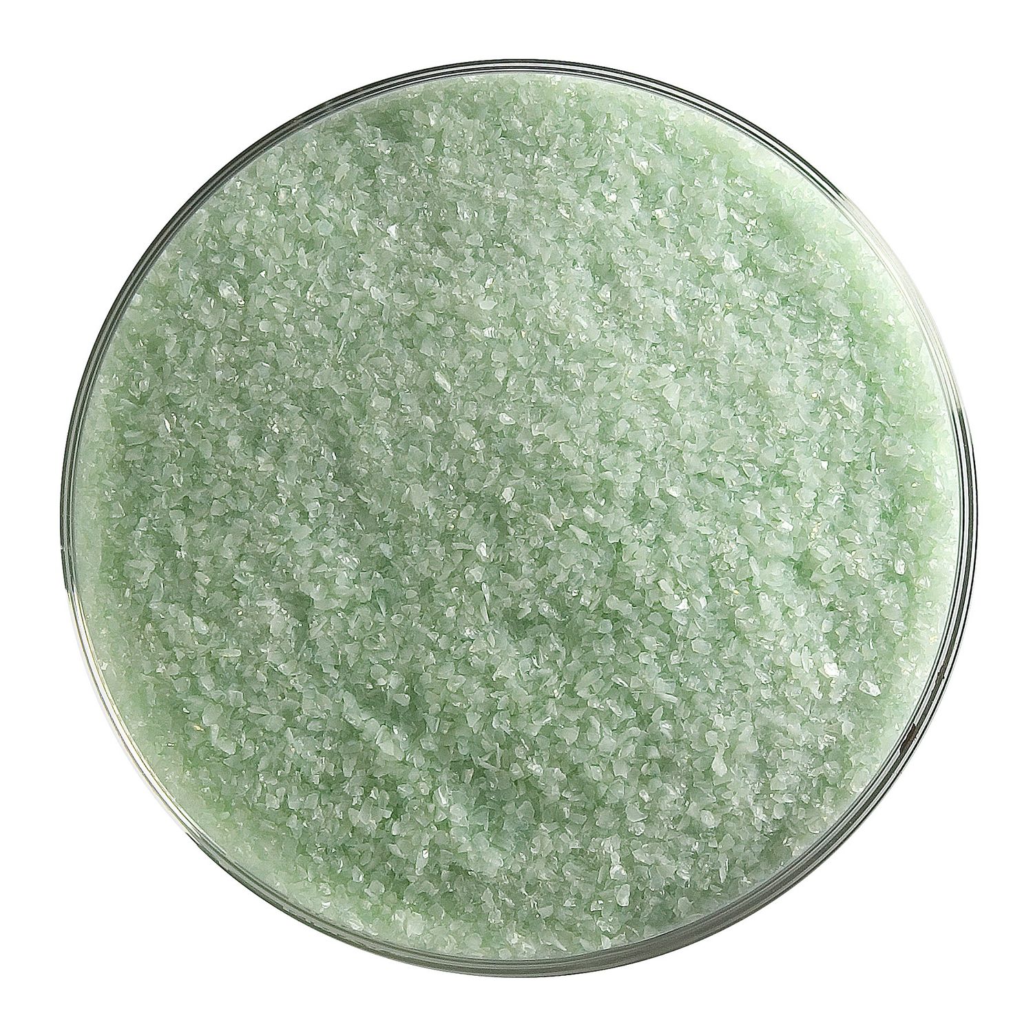 Mint Green Opal, Frit, 5 or 16 ounce Containers, 90 coe, Container Size: 5 oz, Granule size: Fine