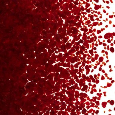 Bullseye Glass Deep Red Opal Medium Frit