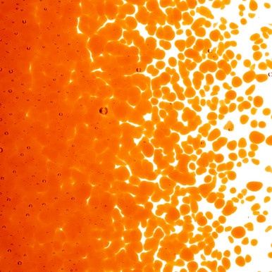 Bullseye Glass Orange Transparent Medium Frit