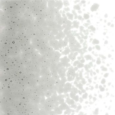 Bullseye Glass Light Silver Gray Transparent Medium Frit