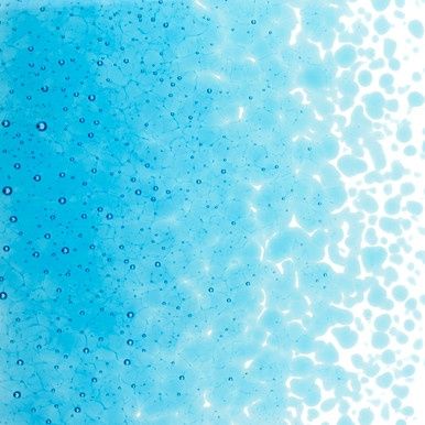 Bullseye Glass Turquoise Blue Transparent Medium Frit