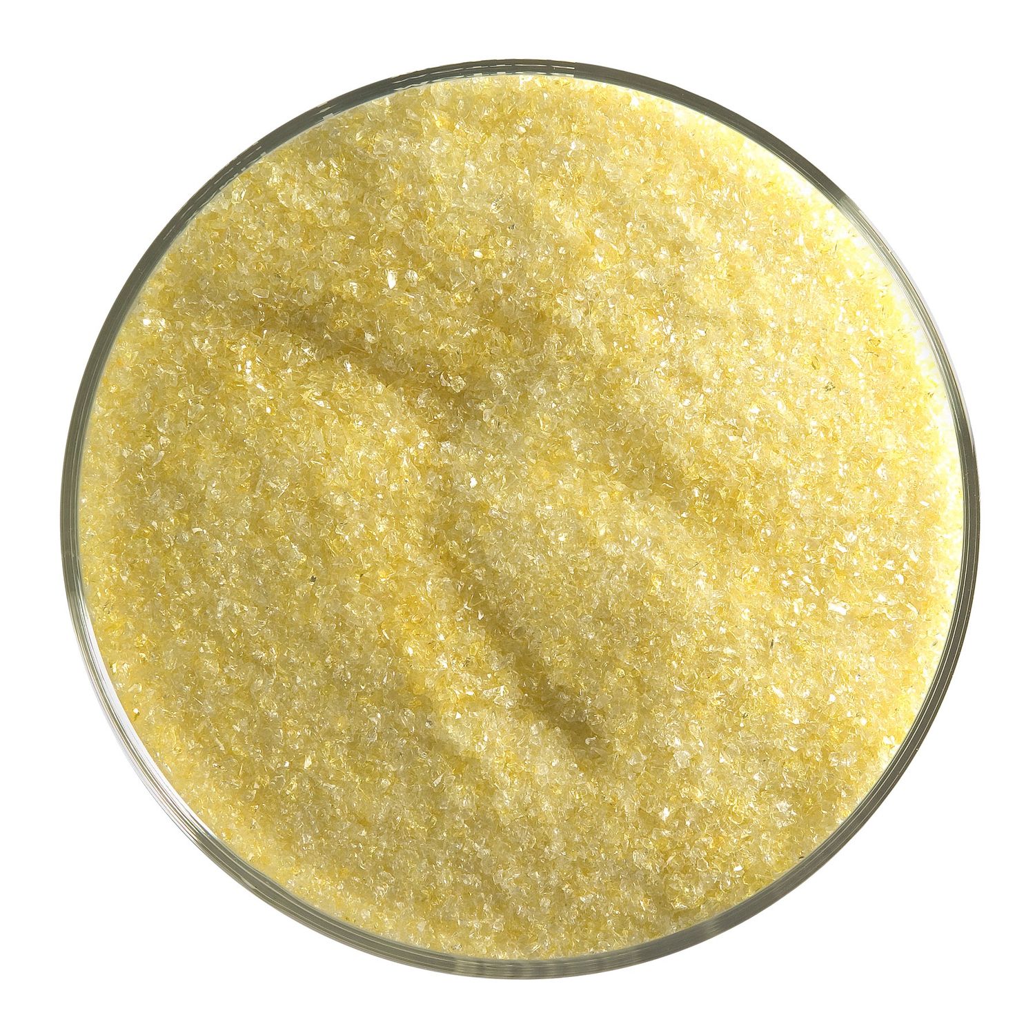 Yellow Transparent, Frit, 5 or 16 ounce containers, 90 coe, Container Size: 5 oz, Granule size: Fine