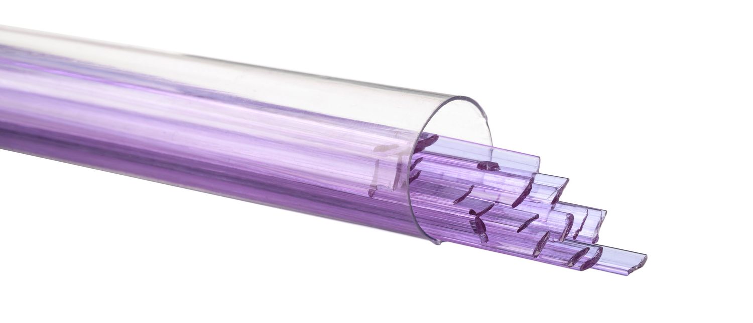 Bullseye Glass Neo-Lavender Ribbons 001442-0401-F-TUBE