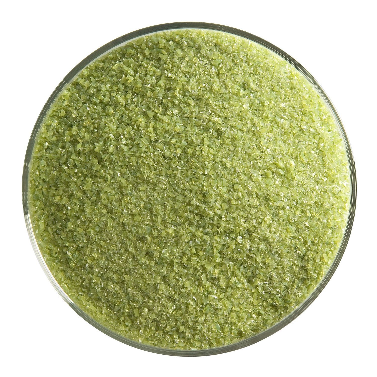 Olive Green Frit, Container Size: 5 oz, Granule size: Fine