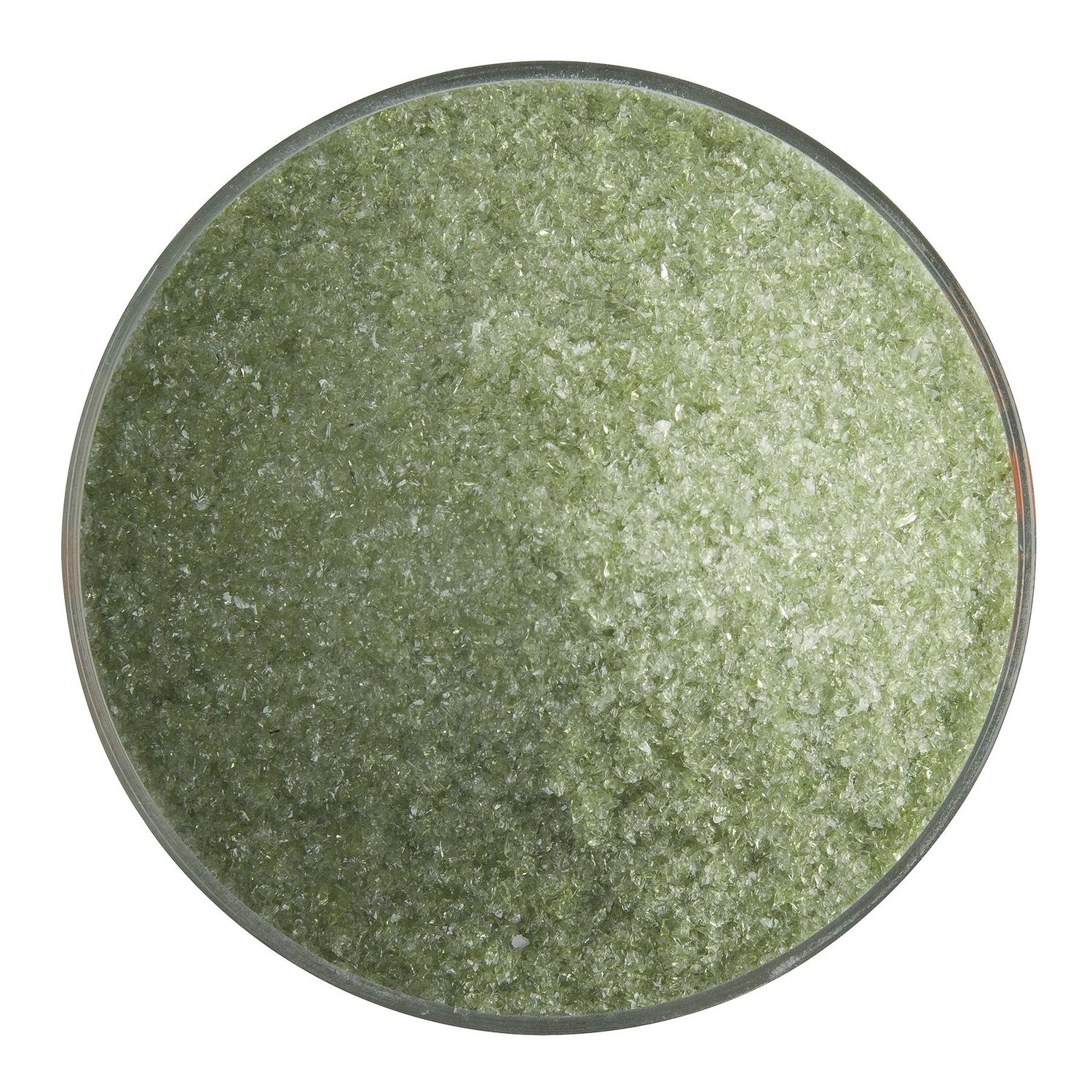 Fern Green Transparent, Frit, 5 or 16 ounce containers, 90 coe, Container Size: 5 oz, Granule size: Fine