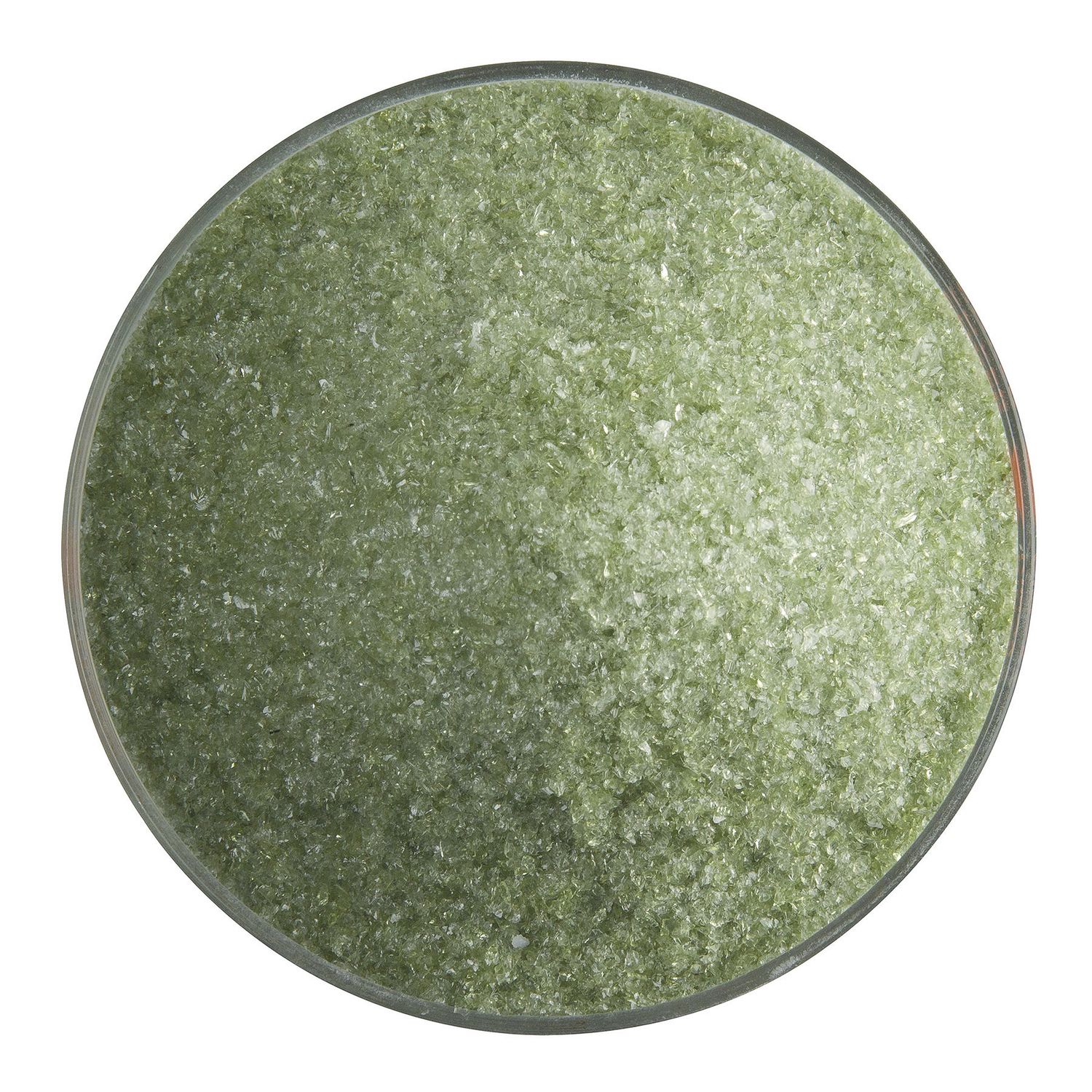 Fern Green Transparent, Frit, 5 or 16 ounce containers, 90 coe, Container Size: 5 oz, Granule size: Fine