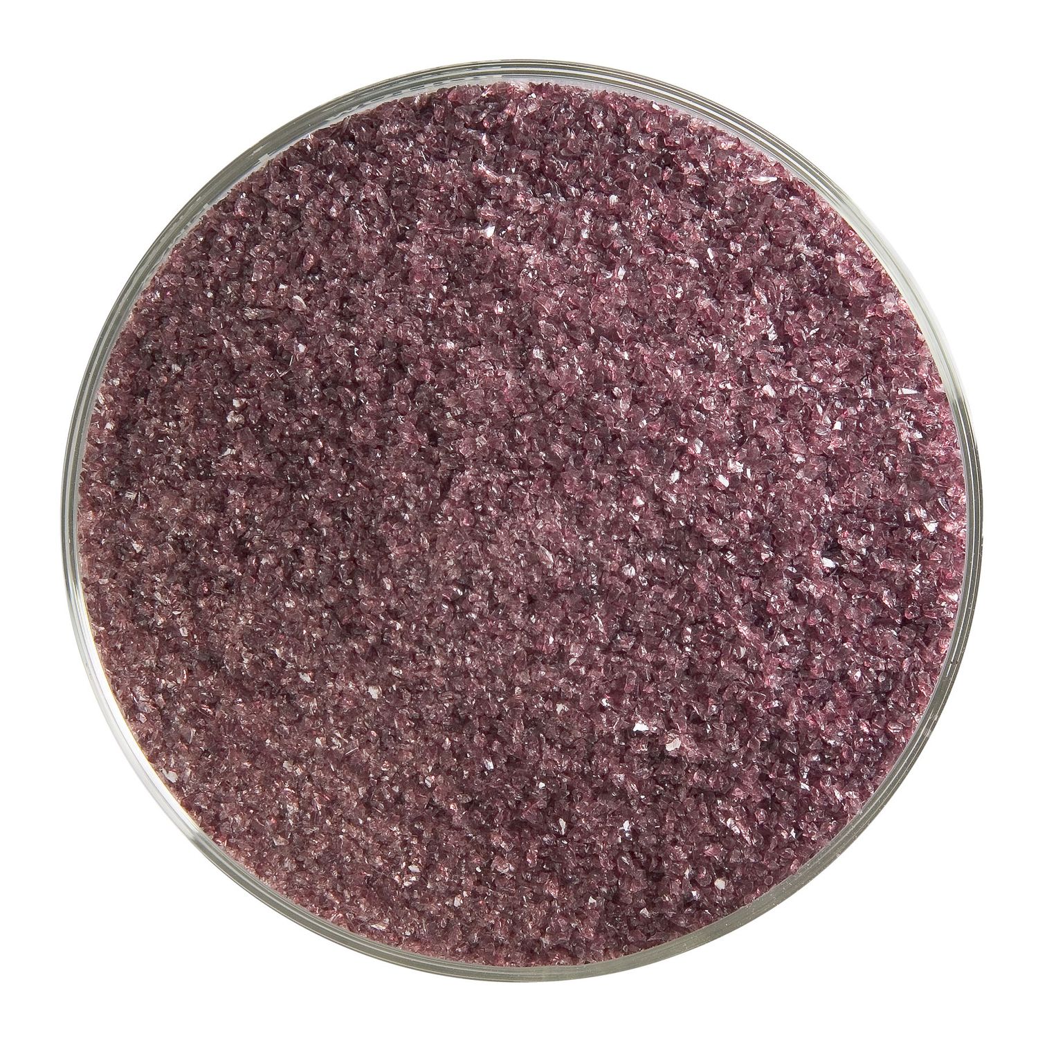Deep Plum Transparent, Frit, 5 or 16 ounce containers, 90 coe, Container Size: 5 oz, Granule size: Fine