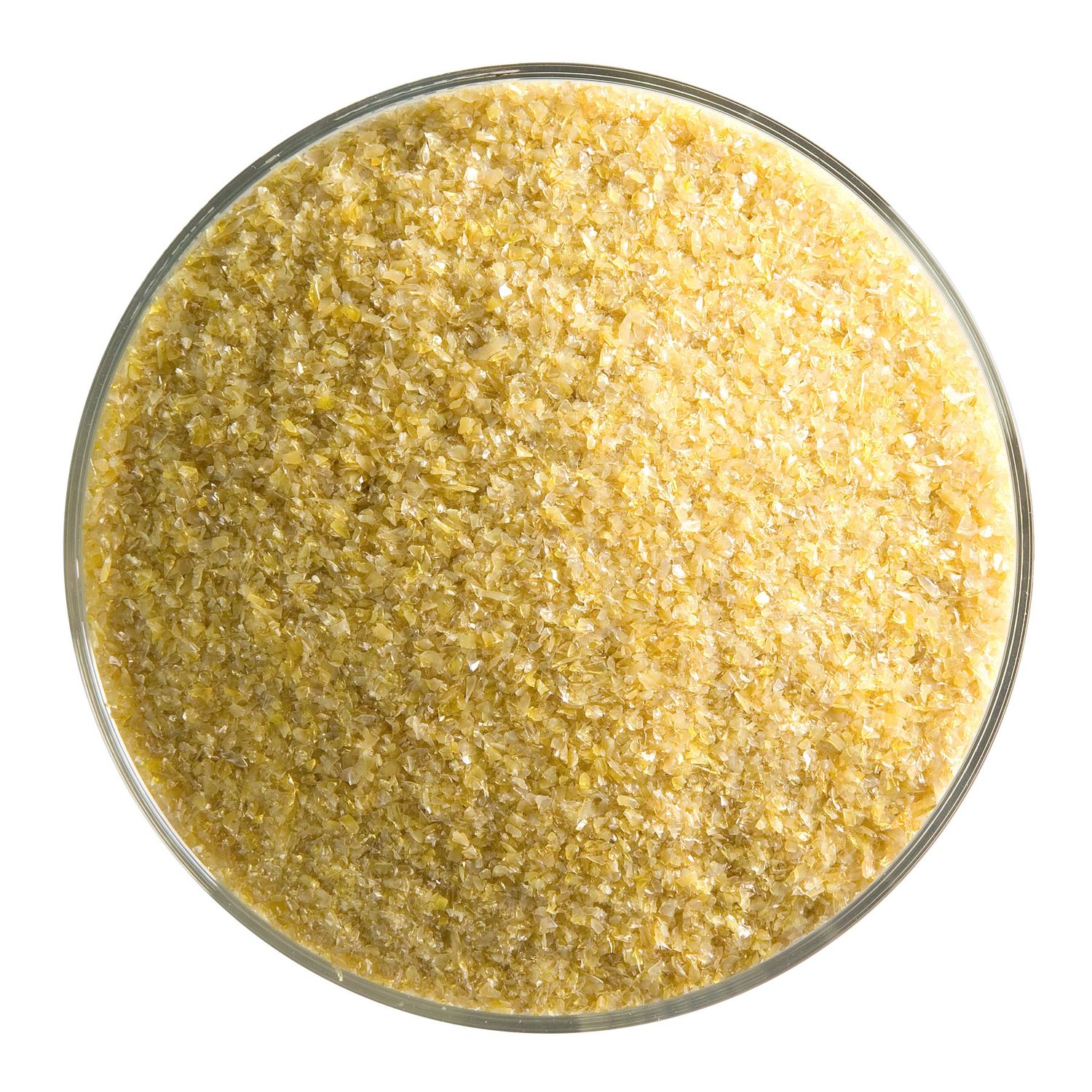 Golden Green Frit, Container Size: 5 oz, Granule size: Fine