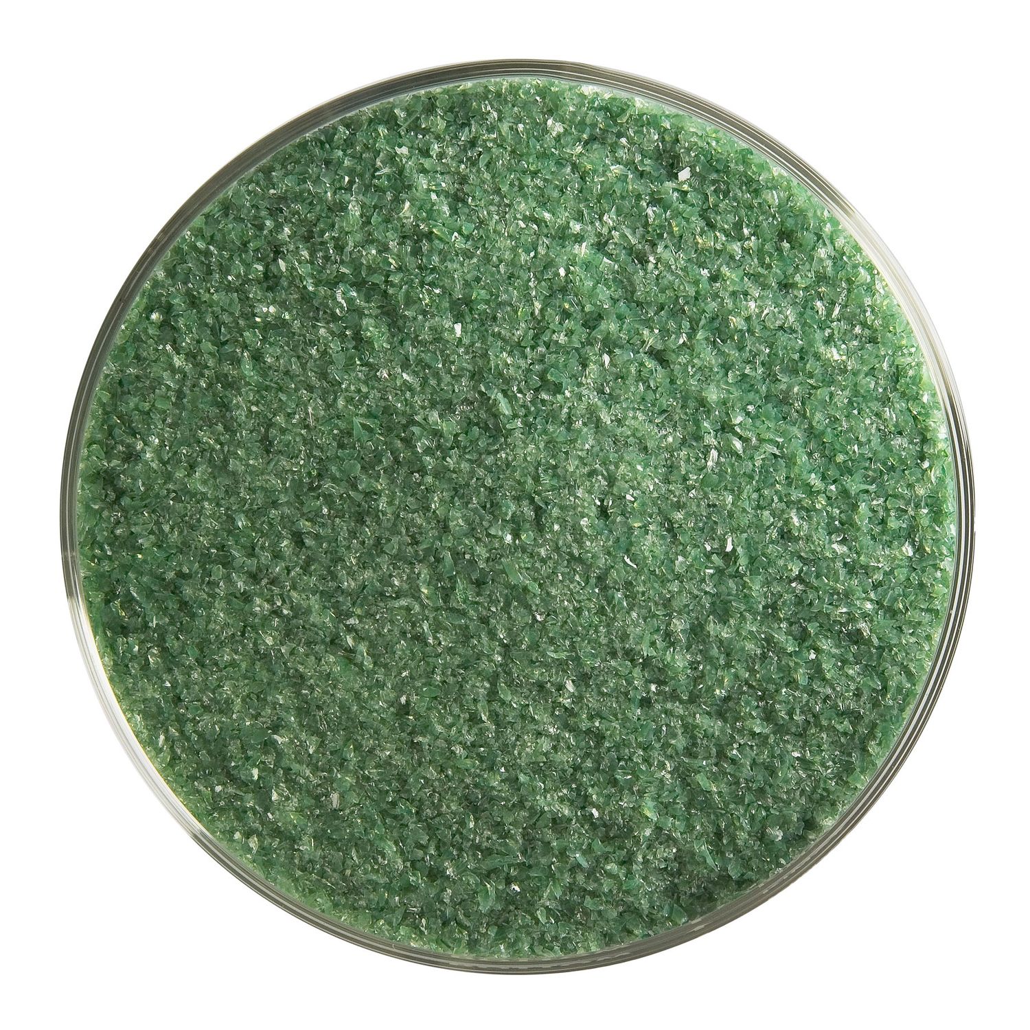 Dark Forest Green Frit, Container Size: 5 oz, Granule size: Fine