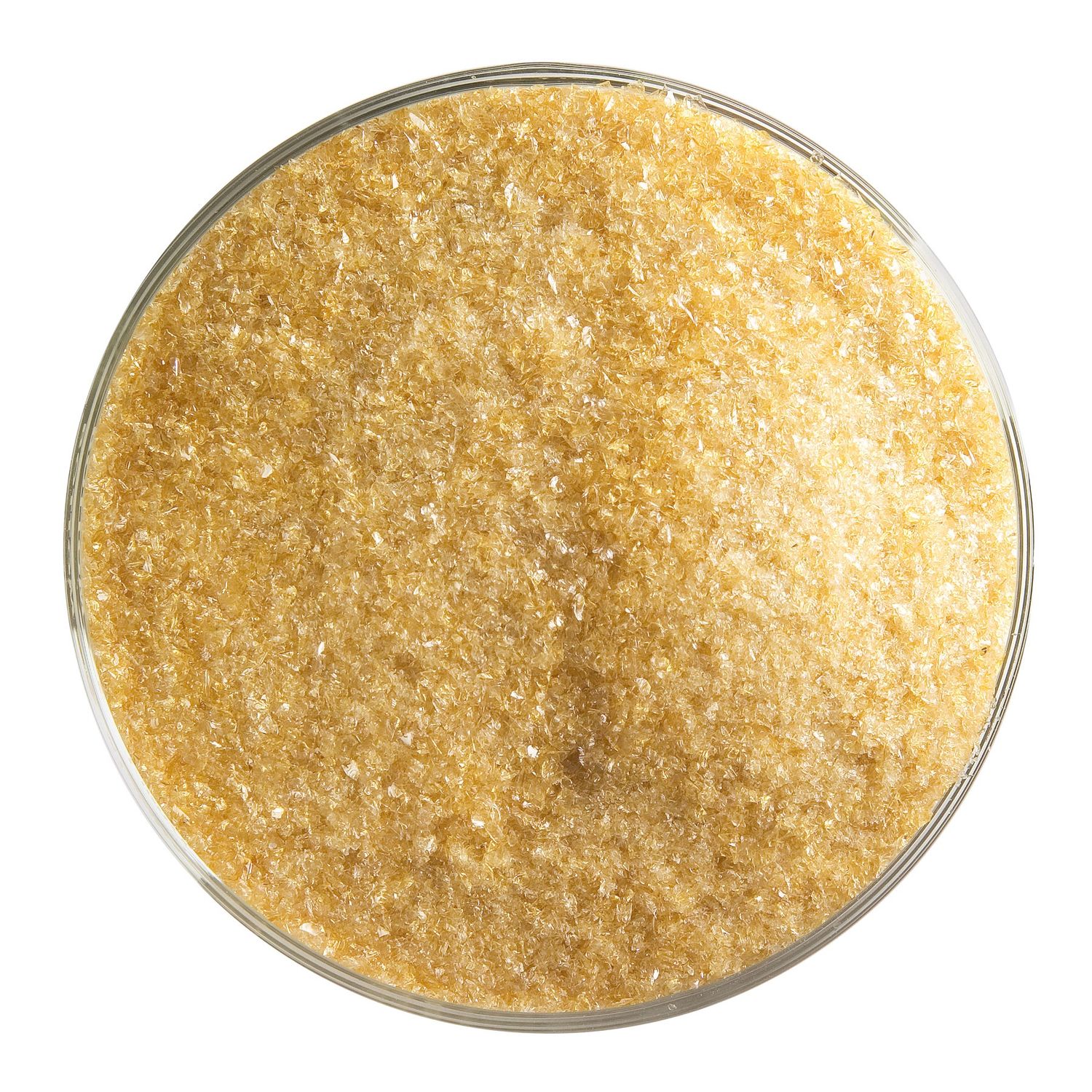 Medium Amber Transparent, Frit, 5 or 16 ounce containers, 90 coe, Container Size: 5 oz, Granule size: Fine