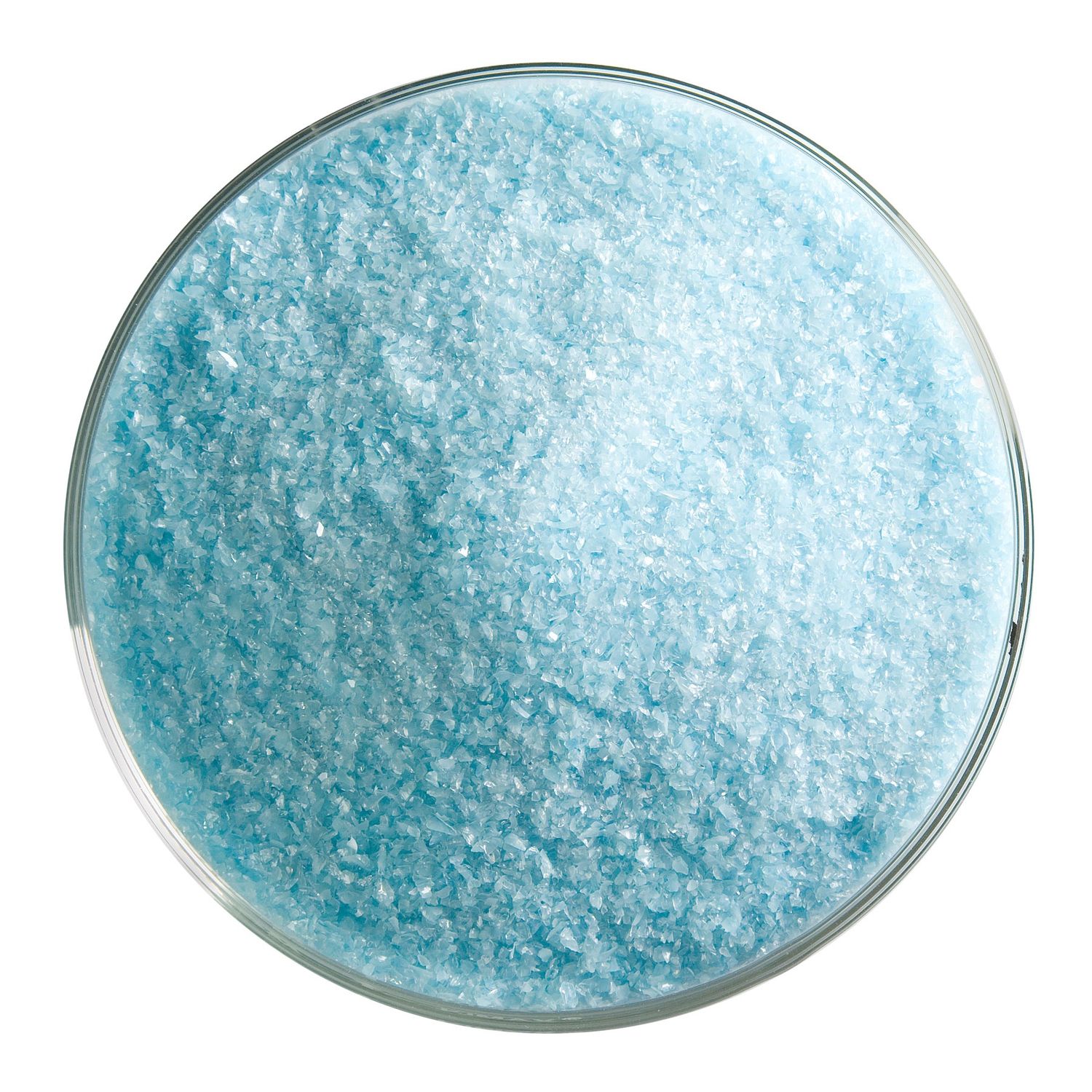 Light Cyan Opal Frit, Container Size: 5 oz, Granule size: Fine