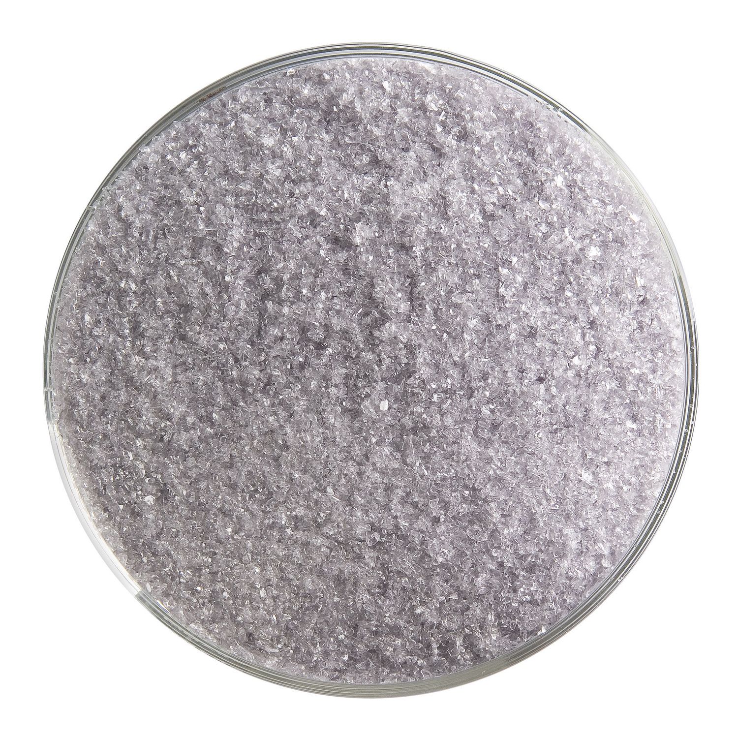 Light Silver Gray Transparent, Frit, 5 or 16 ounce containers, 90 coe, Container Size: 5 oz, Granule size: Fine