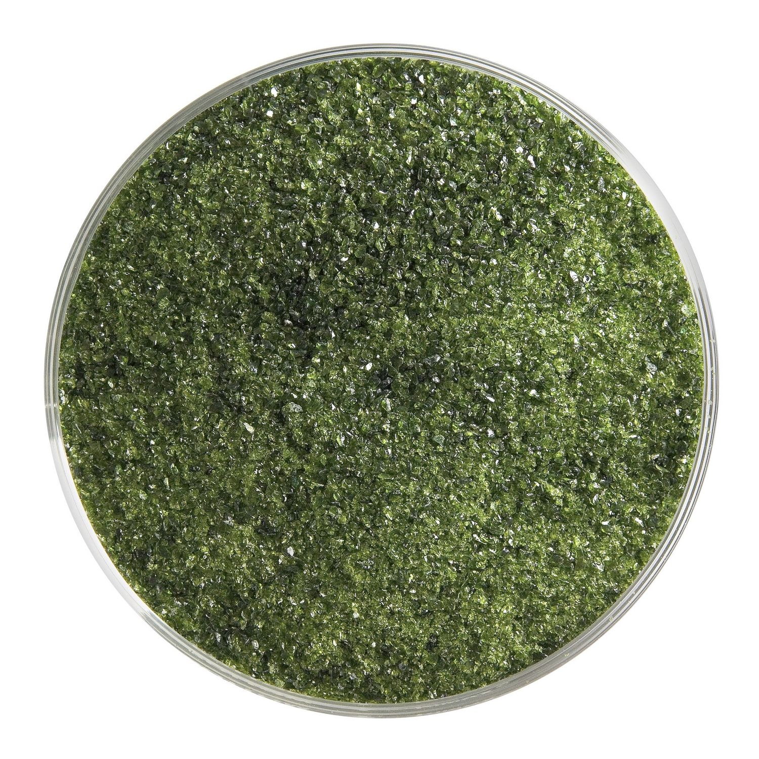 Light Aventurine Green Transparent, Frit,, Container Size: 5 oz, Granule size: Fine