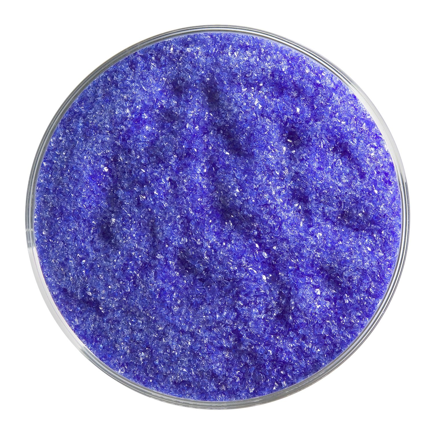 DEEP ROYAL BLUE TRANSPARENT FRIT, Container Size: 5 oz, Granule size: Fine