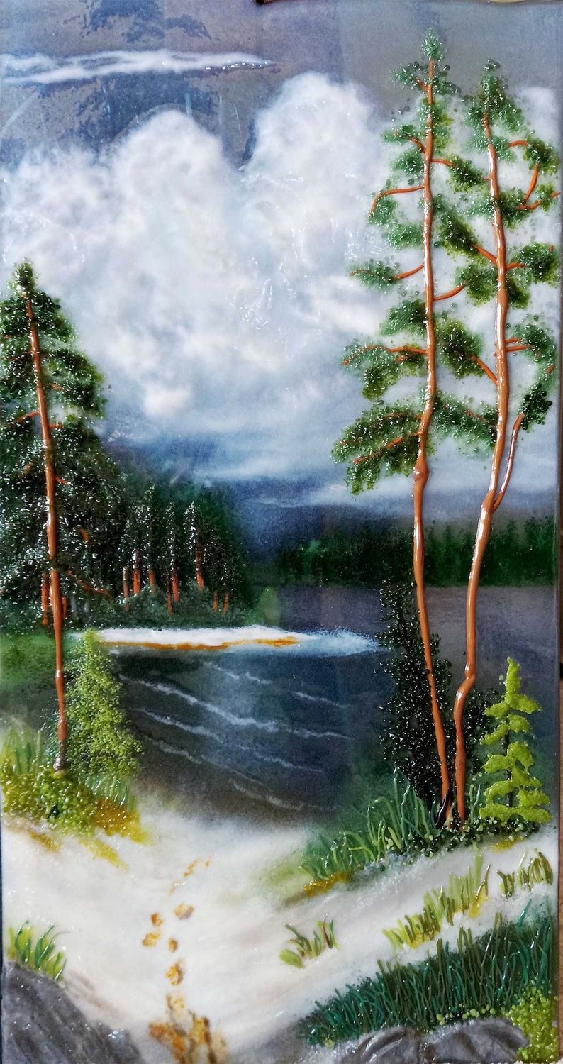 Nadine Booth "Foot steps in the sand"