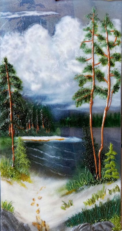 Nadine Booth "Foot steps in the sand"