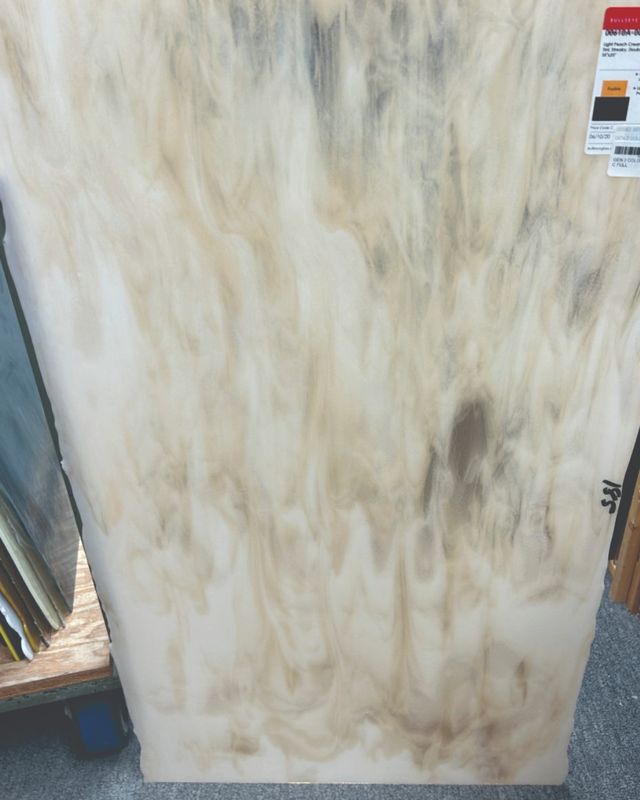 Light Peach Cream, Coral Orange Tint Steaky 00610A