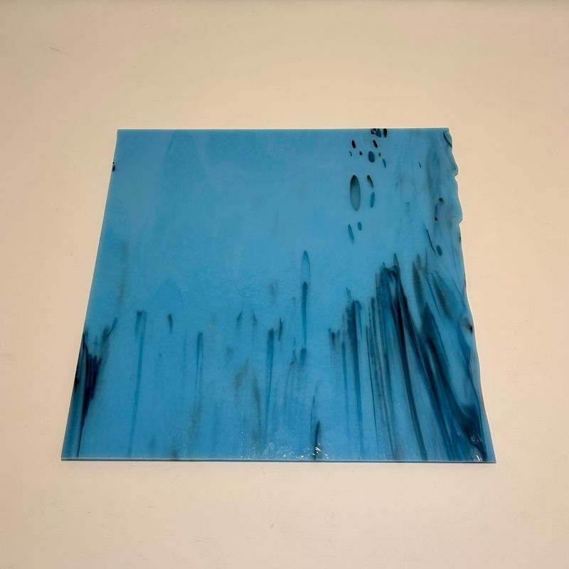 Glacier, Blue Black and Aventurine Blue Frit Streaky