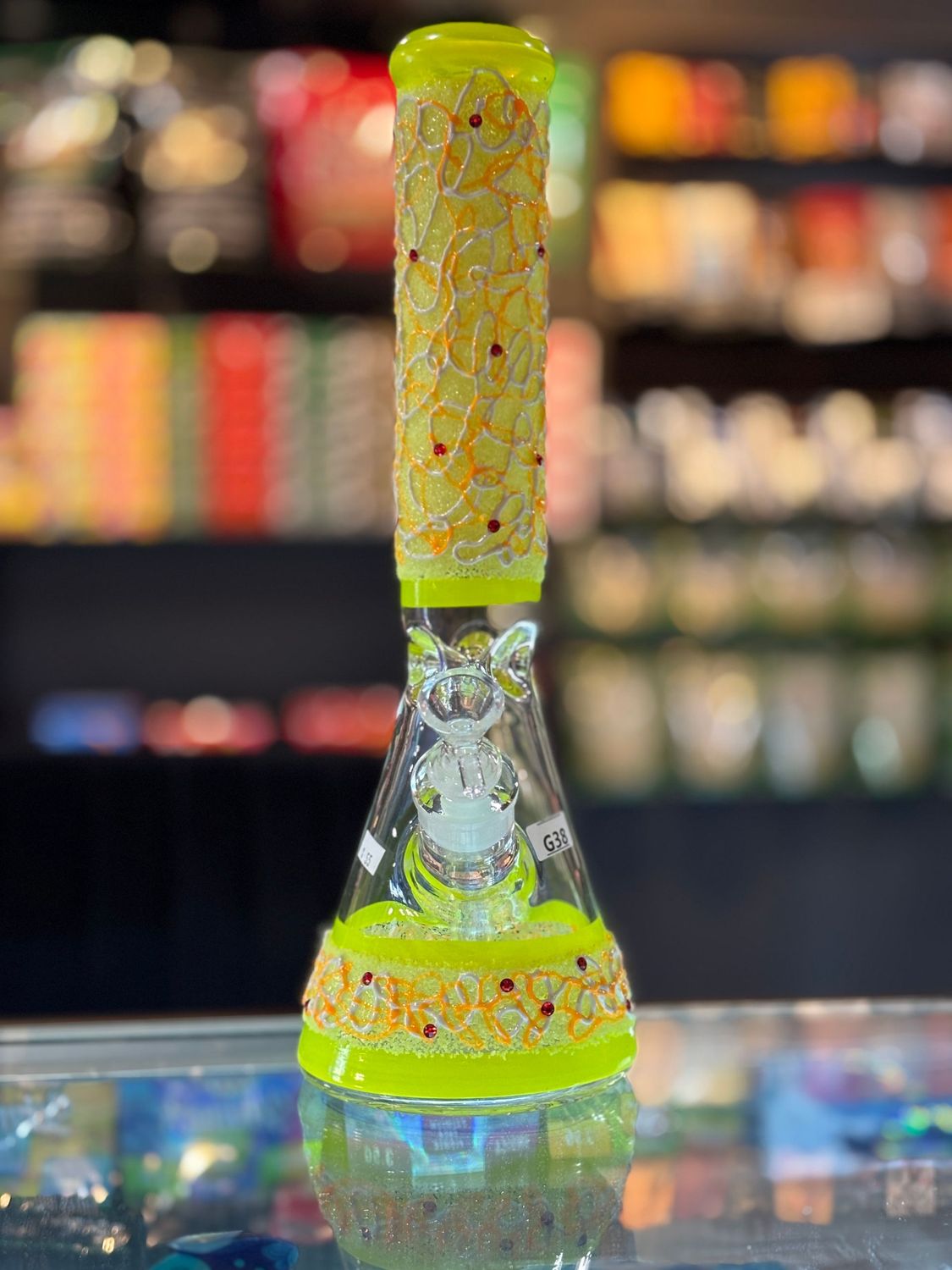 Yellow Stud Bong
