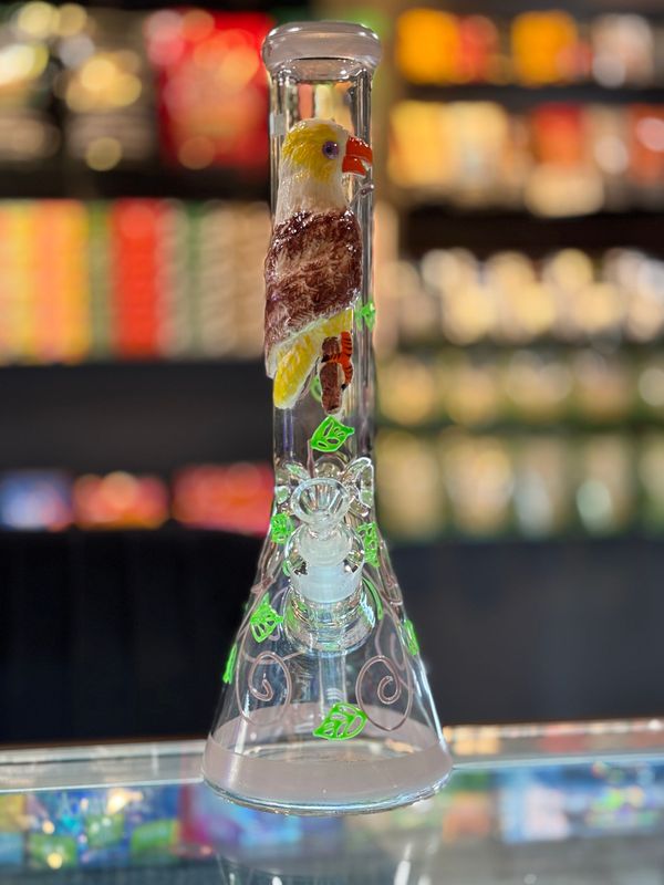 Floral Parrot Bong