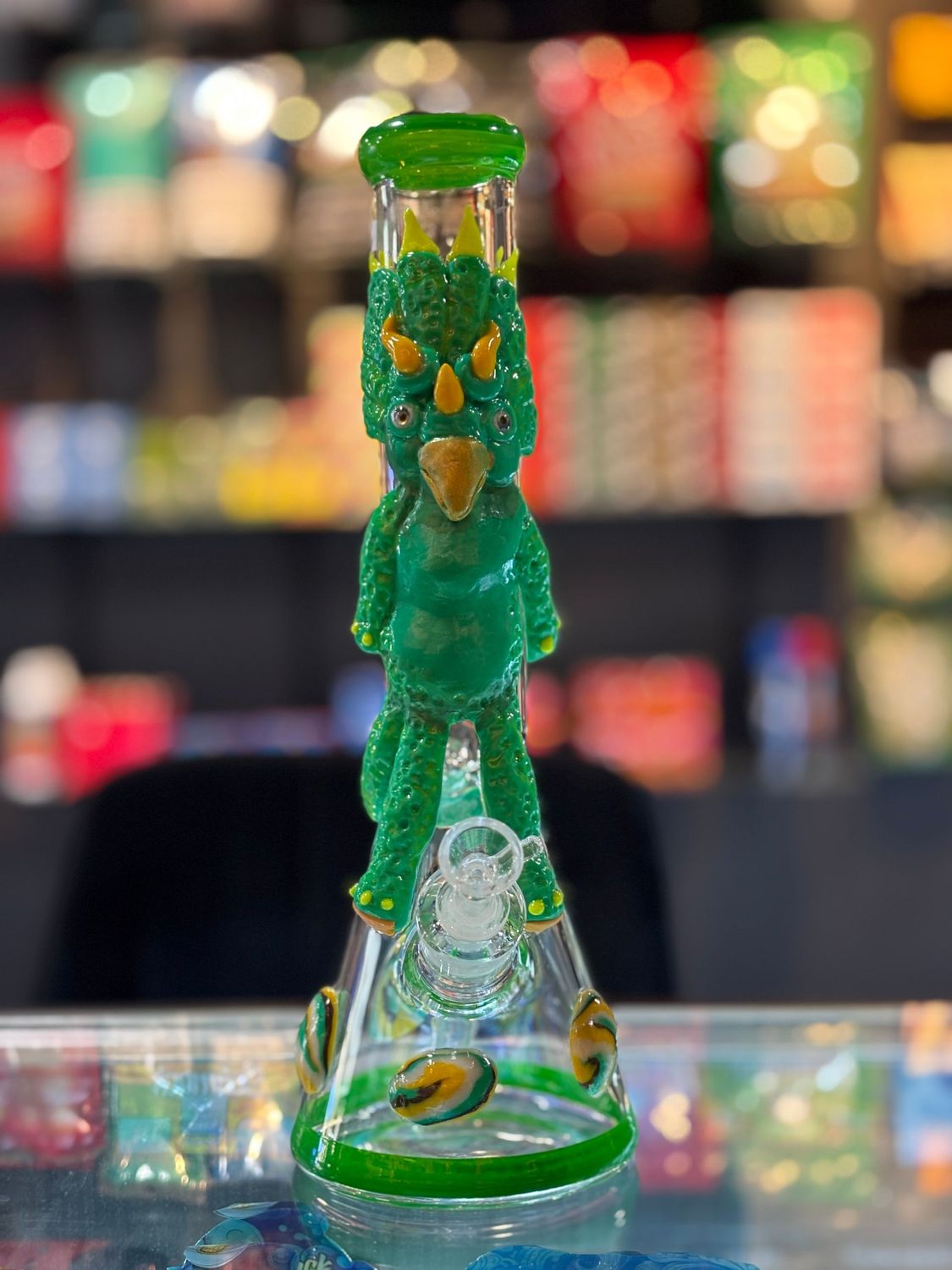 Green Dino Bong