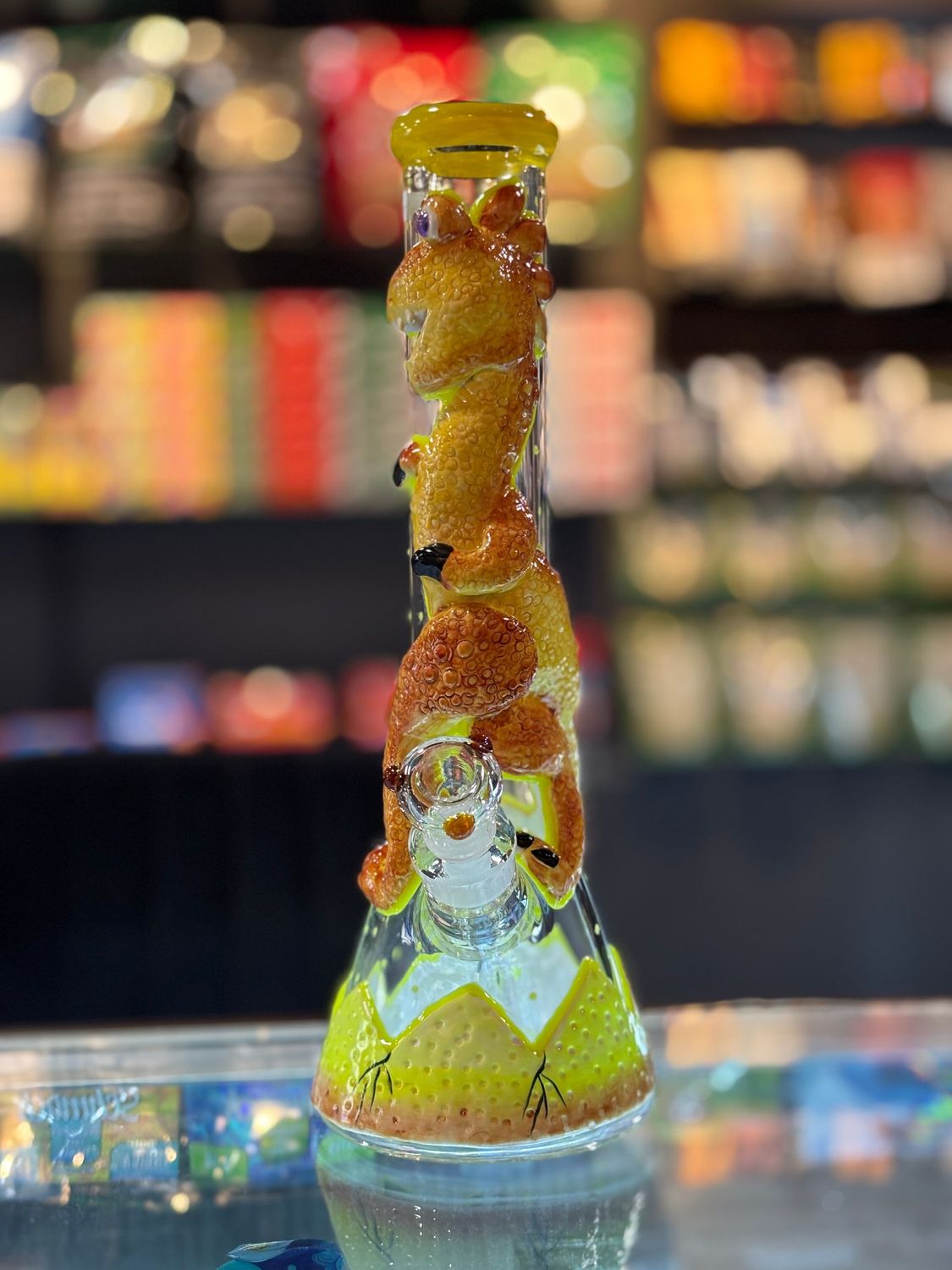 Yellow Dino Bong