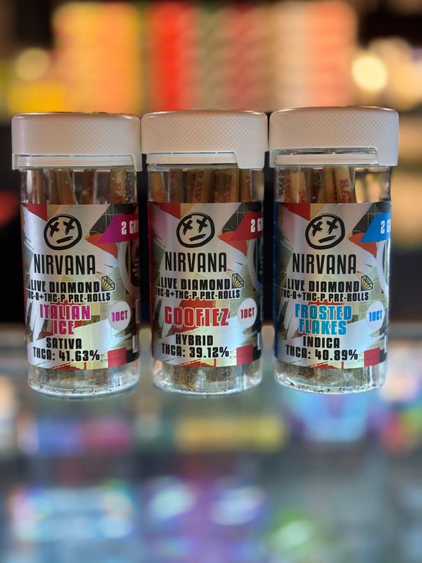 NIRVANA Live Diamond Infused Preroll Single