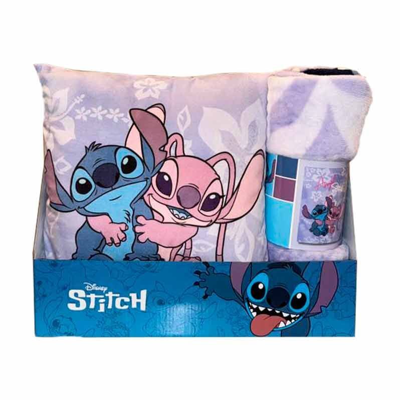SET MANTA + COJIN ANGEL Y STICH