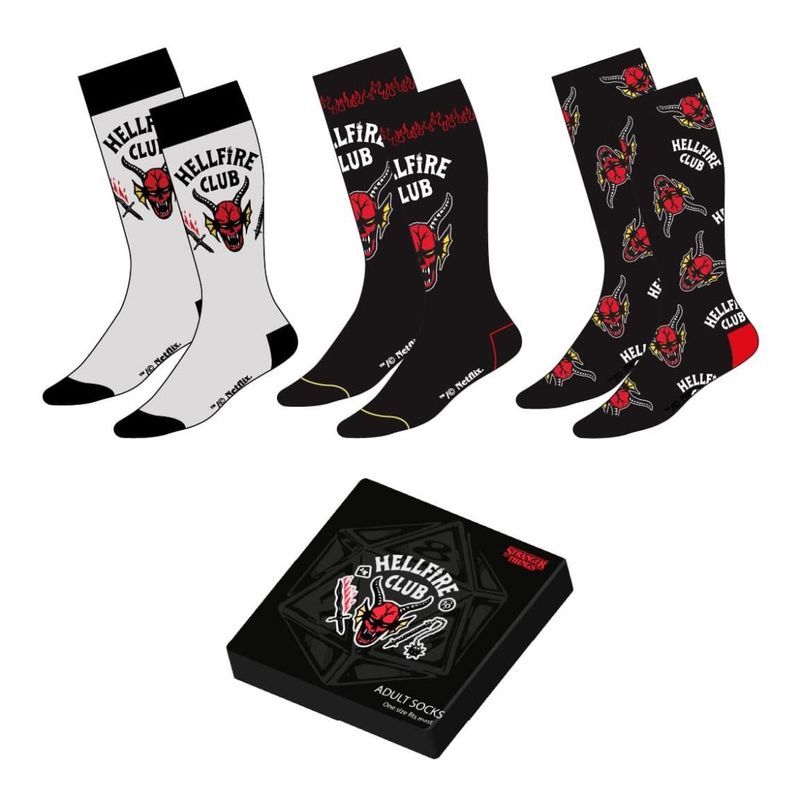 SET 3 PARES DE CALCETINES STRANGE THINGS