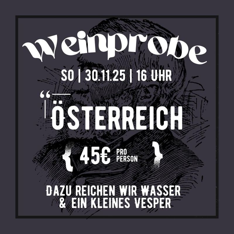 Weinprobe "Österreich" 30.11.2025