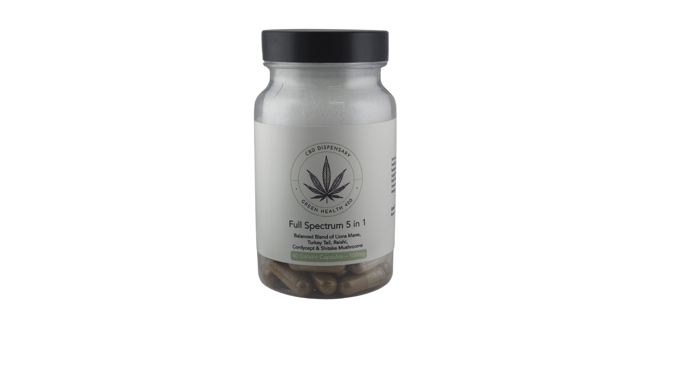 Full Spectrum 5 in 1 , 500mg 60 Capsules